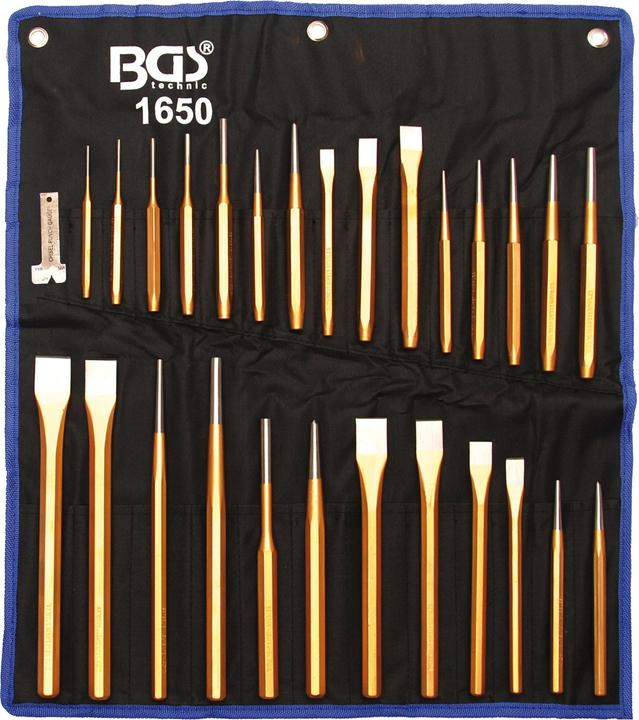 BGS Serie di scalpelli e punzoni per freni 28 pz.