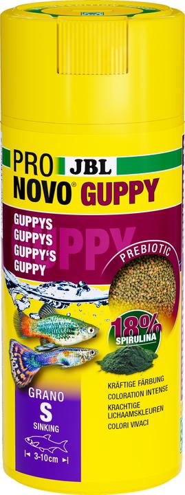 JBL Aquaristik und Terraristik ProNovo GUPPY GRANO S 250ml CLICK (Guppies, 250 ml)