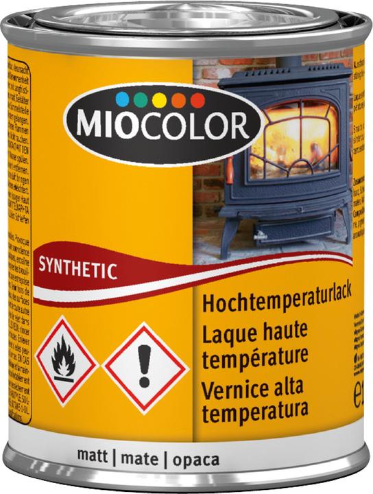 Produktbild Miocolor Hochtemperaturlack (Schwarz, 0.13 l)