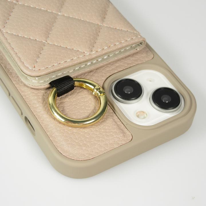 Image du produit PhoneLook Coque Cuir matelassé avec miroir et compartiment carte inclus grande lanière amovible (Apple iPhone 15)