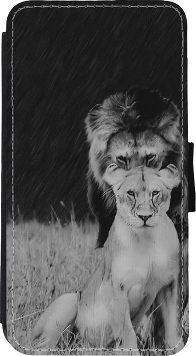 Actual product image PhoneLook Cover Wallet black Angry lions (Apple iPhone XS Max)