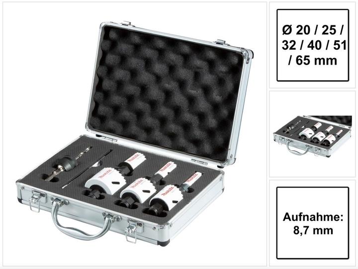 Produktbild Makita Maki EZYCHANGE-BIM-Set Elektriker 2 E-12326 (65 mm, 20 mm, 51 mm, 32 mm, 40 mm, 25 mm)