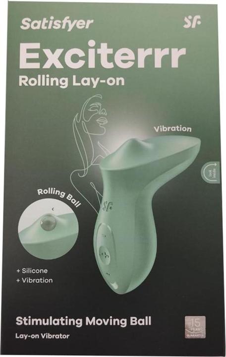 Actual product image Satisfyer Exciterrr | 12.5 cm | lay-on vibrator | clitoral stimulation | stimulating movable