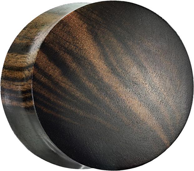 Star Piercing Flared Plug aus Ebenholz (Organisch, ohne Messing)