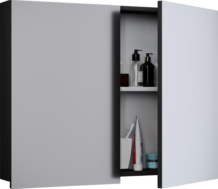 Productafbeelding VCM Houten Badkamermeubilair Spiegelkabinet Badinos (60 x 12 cm)