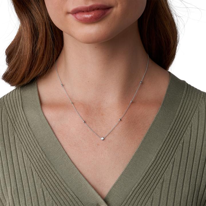 Actual product image Fossil sterling silver (925 silver, 45 cm)