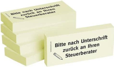 Actual product image Bizstix Note 'Tax consultant' 75x35mm