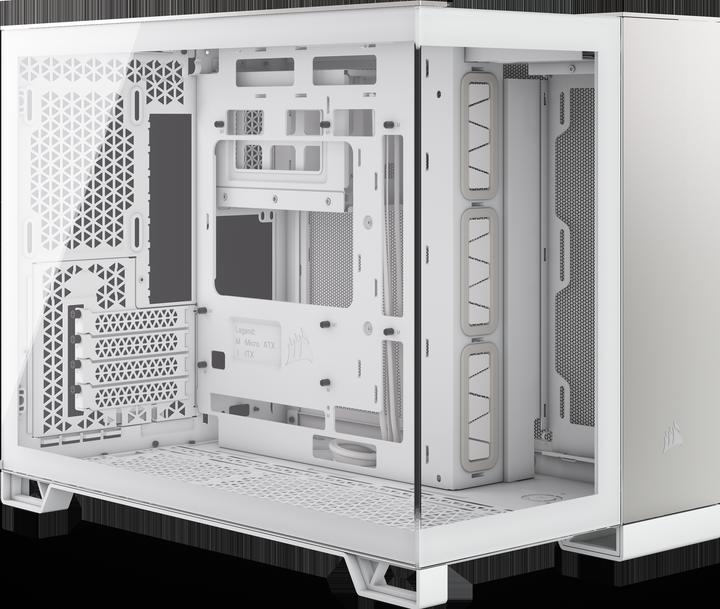 Produktbild Corsair 2500X (wei?/aluminium, Tempered Glass x 2) (mATX, Mini-ITX)
