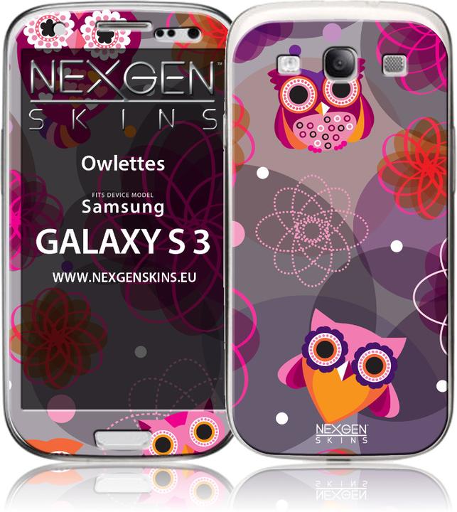 Produktbild Nexgen Skins Ein Satz Skins für die Samsung GALAXY S III (Owlettes 3D) Hülle mit universellem 3D-Effekt (Samsung Galaxy S III)