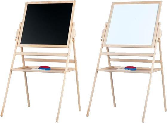Sombo Schultafel 2 in1 weiss/schwarz inkl. Kreide und Korrektursch