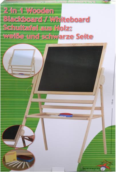 Immagine prodotto Sombo Lavagna 2 in1 bianca/nera con gesso e penna correttrice