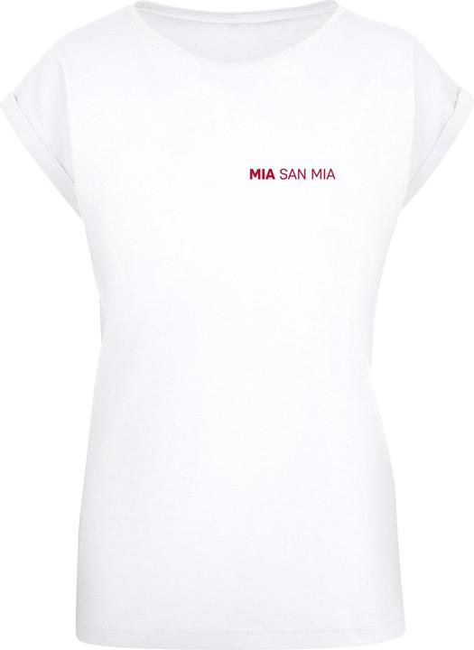 Actual product image FC Bayern München Ladies Mia San Mia Red Extended Shoulder Tee - 116671 (M)