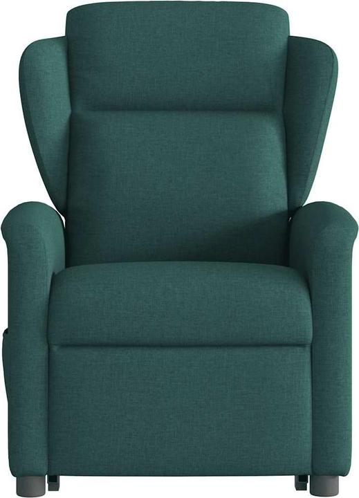 Produktbild VidaXL Elektrischer Massagesessel mit Aufstehhilfe Dunkelgrün Stoff