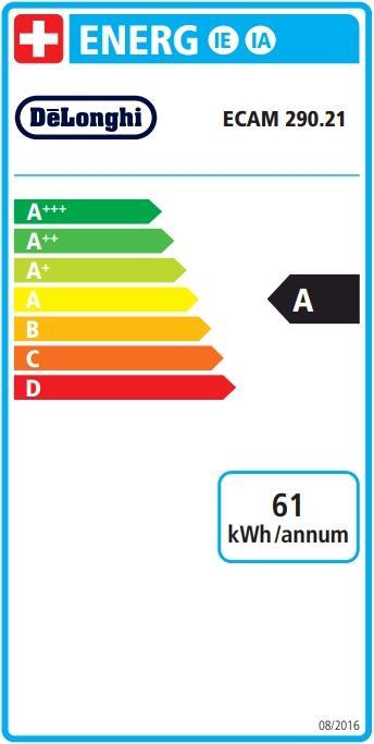 Energie-Label De'Longhi Magnifica Evo