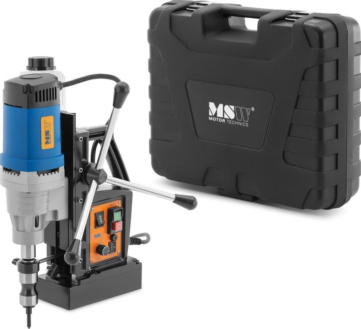 MSW Magnetbohrmaschine Magnetbohrer 1380 W 600 U/min Weldon-Schaft 19 mm Laser