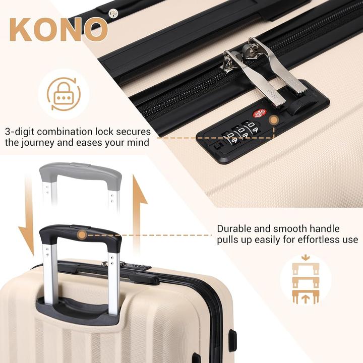 Actual product image Kono Leichter Reisekoffer (38 l, M (50 - 90l))