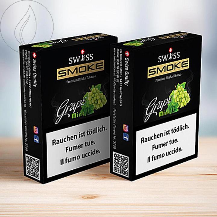 Image du produit Swiss Smoke Tabac à chicha Grape Mint 50g (Raisin, Menthe)