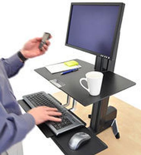 Actual product image Ergotron desk stand, WORKFIT-S, Single LD, adjustable, 24 inch VESA + (24")