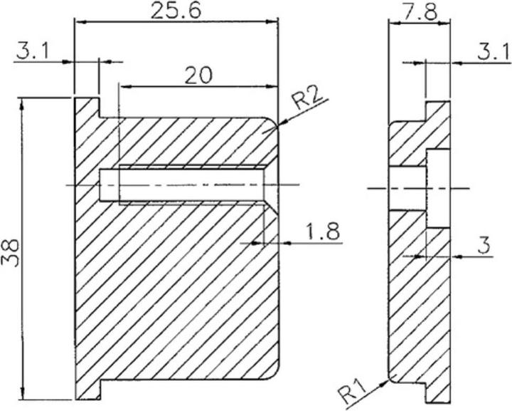 Actual product image Schlegel Blind cylinder set Door thicknesses 35-110 mm Aluminium die-cast can be shortened (Dummy cylinders)