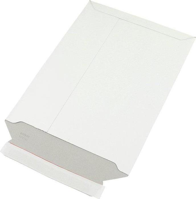 Produktbild Transpak Versandtasche Masse 240x315mm A4 Gewicht 450g/qm Vollpappe weiss SK LxBmm (100 x)