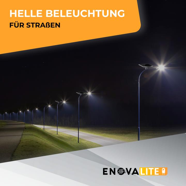 Produktbild Enovalite Solar LED-Strassenleuchte-PRO (4300 lm, IP65)