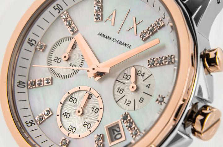 Actual product image Armani Exchange Lady Banks (Analogue wristwatch, Chronograph, 36 mm)