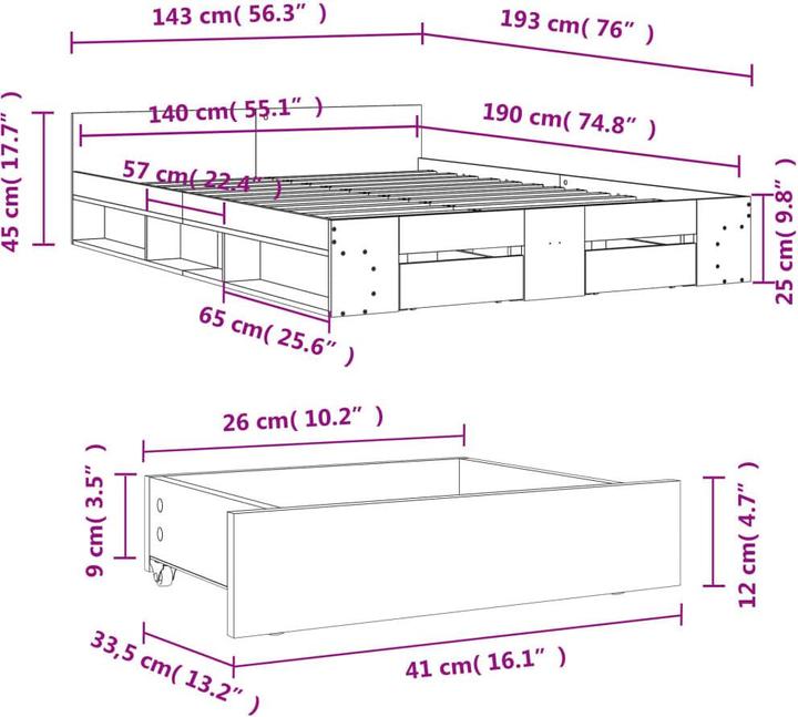 Actual product image VidaXL Keran (140 x 190 cm)