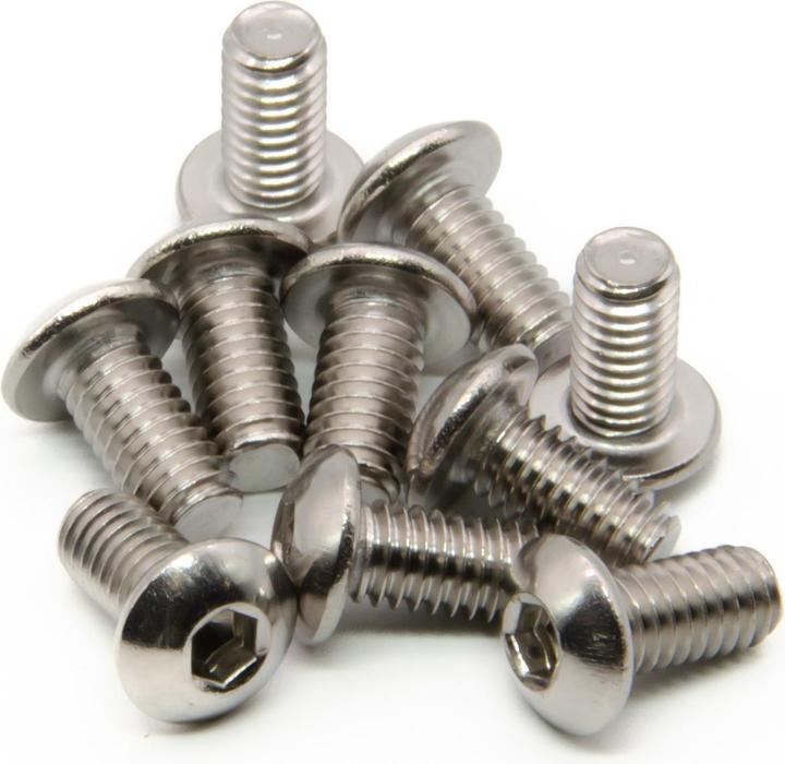 Actual product image Purecrea 10 pcs M4x8mm pan-head screws set stainless steel
