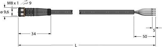 Turck Actuator and sensor cable (35 m)