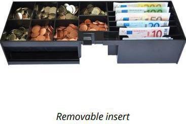 Actual product image APG Cash Drawer ECD460 Flip Lid Insert 7 Note