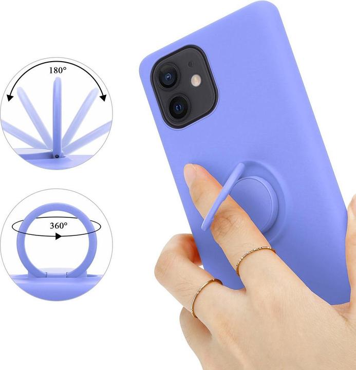 Image du produit Cadorabo TPU Liquid Ring Silicone Case Cover (Apple iPhone 12 mini)