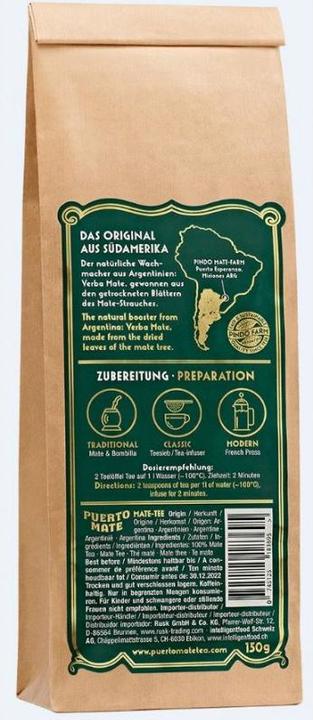 Immagine prodotto Puerto Mate Yerba Mate (150 g)