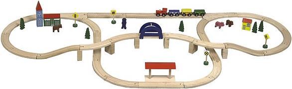 Sombo Eisenbahnset 70 tlg. mit viel Zubehör