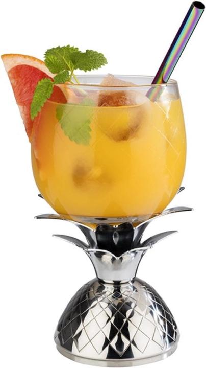 Actual product image APS PINEAPPLE" glass tumbler