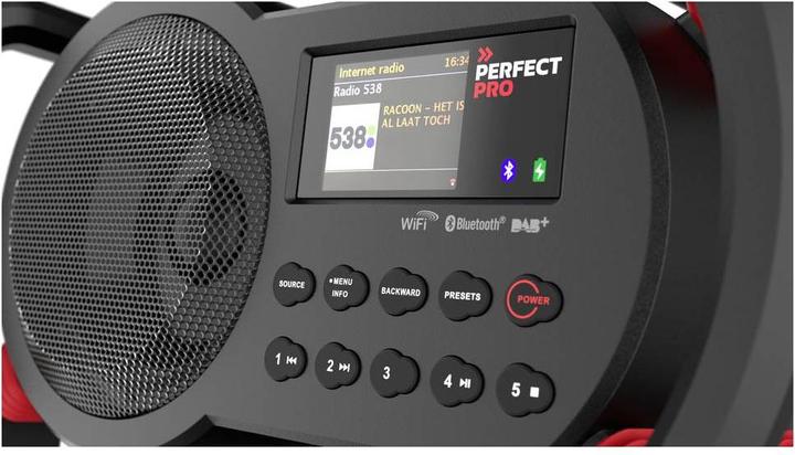 Productafbeelding PerfectPro PE-NBX2 (Internet radio, DAB+, FM, Bluetooth, WiFi)