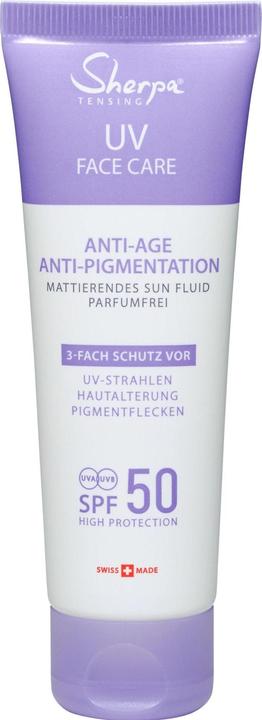 Sherpa Tensing Sun Fluid Anti-Aging SPF 50 (Sonnengel, SPF 50, 50 ml, 68 g)