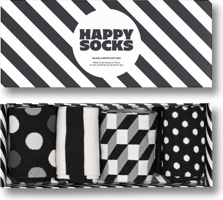Image du produit Happy Socks Classic Black & White (paquet de 4, 36 - 40)