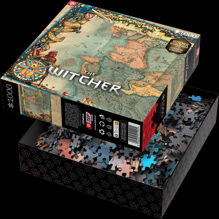 Produktbild Good Loot The Witcher: Northern Kingdom Map - Puzzle (1000 Teile)
