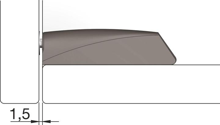 Produktbild Italiana Ferramenta Italiana Magnetschnapper (Magnetschnäpper) Einbau-Türmagnet K-Lock grau (1 Stk.)