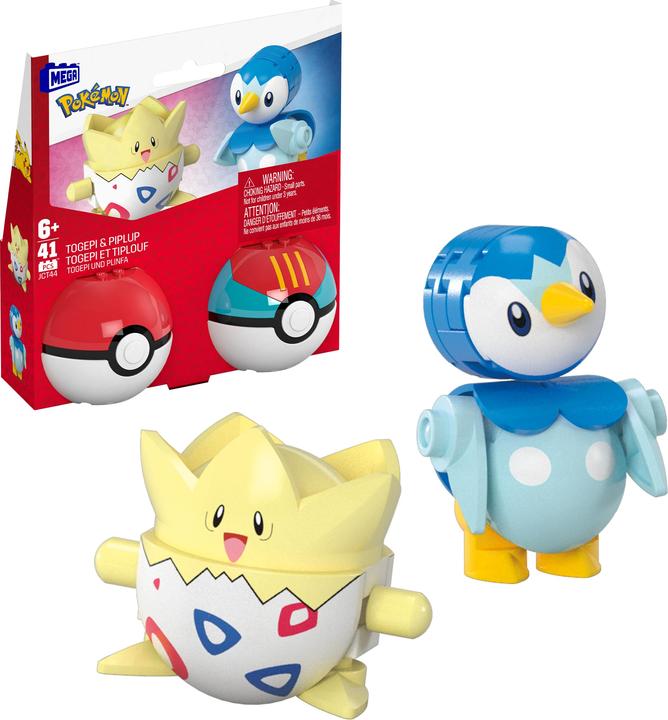 Produktbild MEGA Pokémon 2er Pokéball Set - Plinfa und Togepi