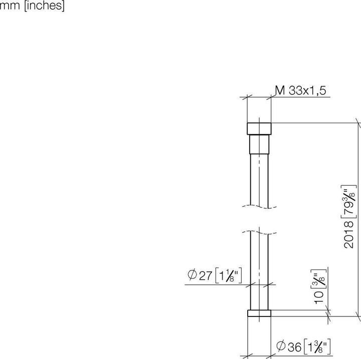 Actual product image Dornbracht Water Tube Kneipp hose, white, series neutral, 2000mm, 28285979