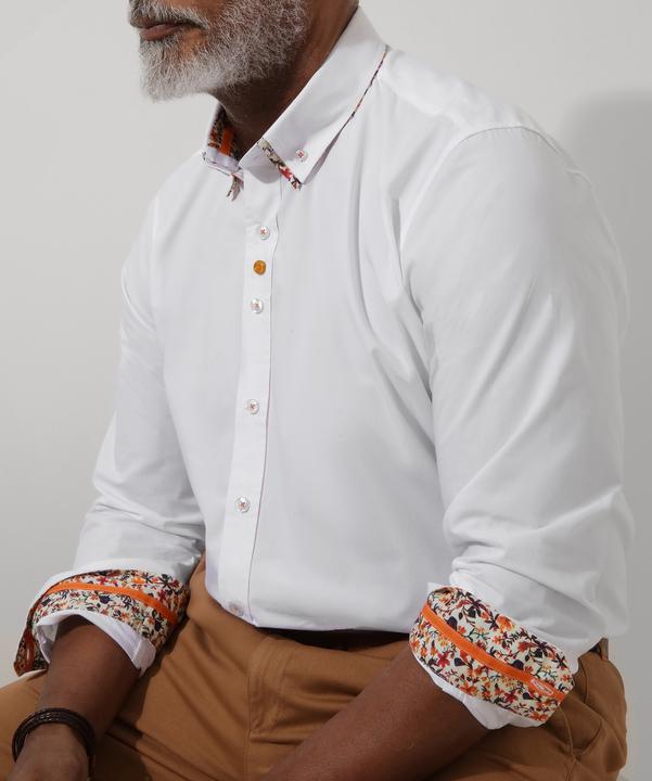 Actual product image Joe Browns Double Collar Floral Shirt (XL)