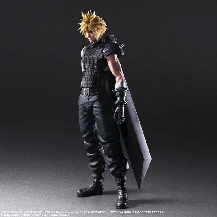 Actual product image Banpresto Final Fantasy VII Remake Play Arts Kai Actionfigur Cloud Strife Ver. 2