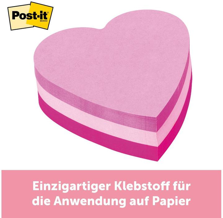 Produktbild Post-it Herz (7 x 7 x 12.5 cm)