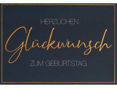 Produktbild Perleberg Faltkarte Lifestyle Geburtstagskarte 240g/m² mehrfarbig Geburtstag Herzlichen Glückwunsch zum Geb... (1 Stk.)