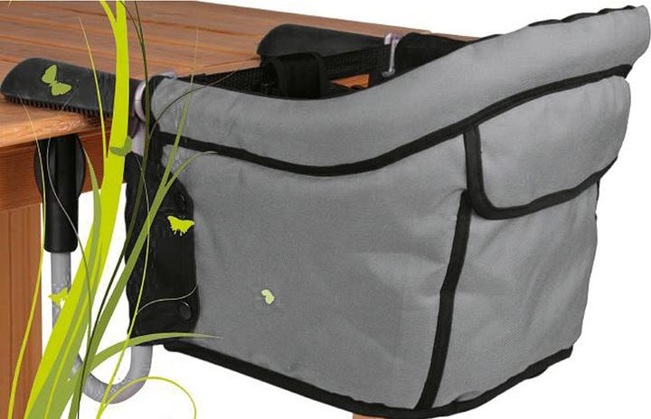 Produktbild ToyToyToy Kinder Tischsitz inkl. Tragetasche, 45x35x28cm, grau/schwarz, TC-102