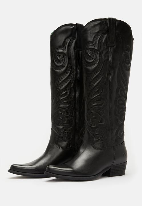 Actual product image Felmini The cowboy boot with heel from, is characterised by beautiful embroidery on the shaft (41)