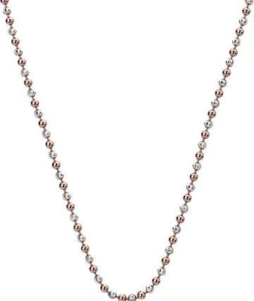 Hot Diamonds Silver chain Emozioni Silver and Rose Gold Bead CH020