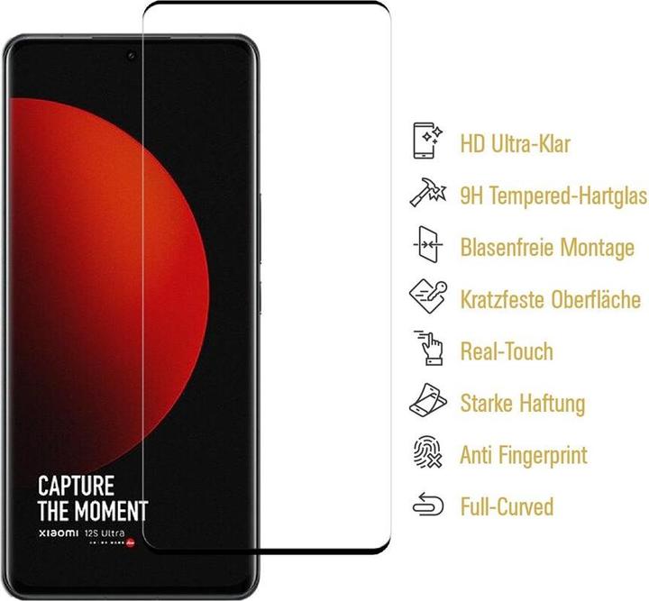 Produktbild Protectorking 1x echtes Tempered 9H Panzerhartglas 3D KLAR (1 Stück, Xiaomi 12S)