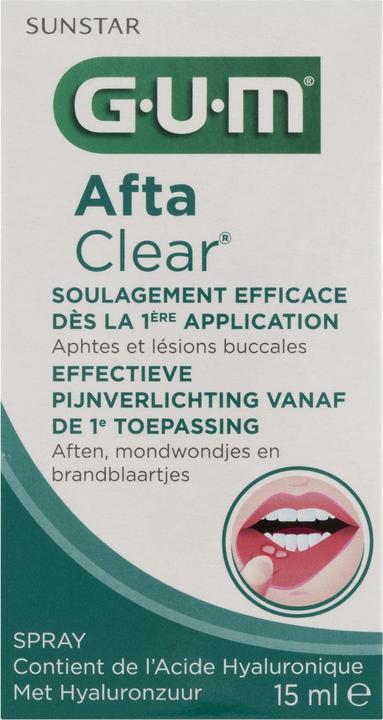 Actual product image GUM SUNSTAR AftaClear Spray (15 ml, Mouth spray)